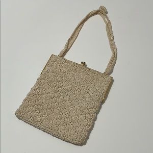 VTG 60’s Crochet Crossbody/Shoulder/Hand/Boho Bag